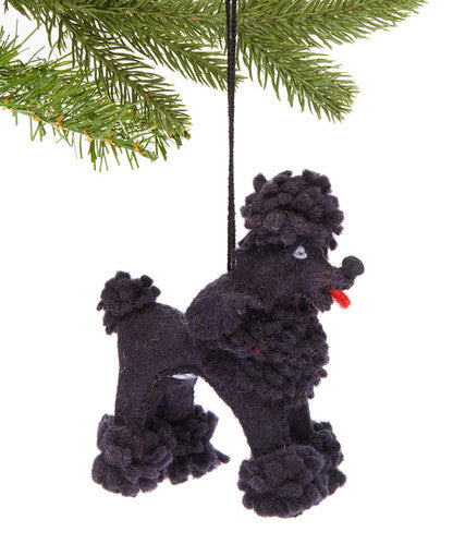 Poodle Christmas Ornament